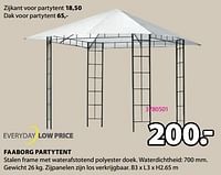 Promoties Faaborg partytent - Huismerk - Jysk - Geldig van 15/04/2024 tot 19/05/2024 bij Jysk