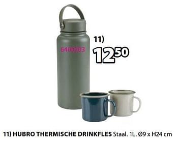 Promotions Hubro thermische drinkfles - Produit Maison - Jysk - Valide de 15/04/2024 à 19/05/2024 chez Jysk
