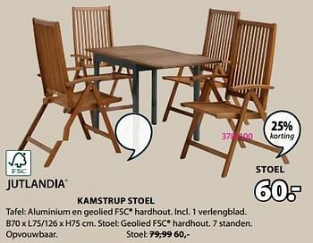 Promoties Kamstrup stoel - Jutlandia - Geldig van 15/04/2024 tot 19/05/2024 bij Jysk