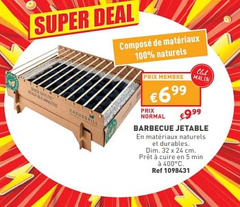 Promoties Barbecue jetable - Huismerk - Trafic  - Geldig van 17/04/2024 tot 22/04/2024 bij Trafic
