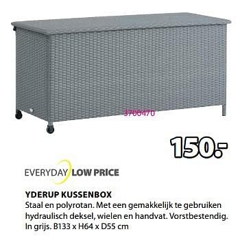 Promoties Yderup kussenbox - Huismerk - Jysk - Geldig van 15/04/2024 tot 19/05/2024 bij Jysk