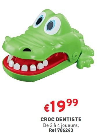 Promoties Croc dentiste - Hasbro - Geldig van 17/04/2024 tot 22/04/2024 bij Trafic