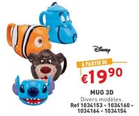 Promotions Mug 3d - Disney - Valide de 17/04/2024 à 22/04/2024 chez Trafic