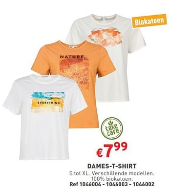 Promoties Dames t shirt - Huismerk - Trafic  - Geldig van 17/04/2024 tot 22/04/2024 bij Trafic