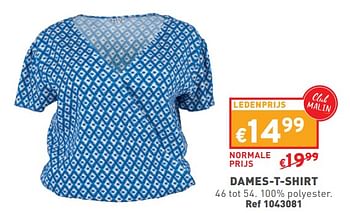 Promotions Dames t shirt - Produit maison - Trafic  - Valide de 17/04/2024 à 22/04/2024 chez Trafic
