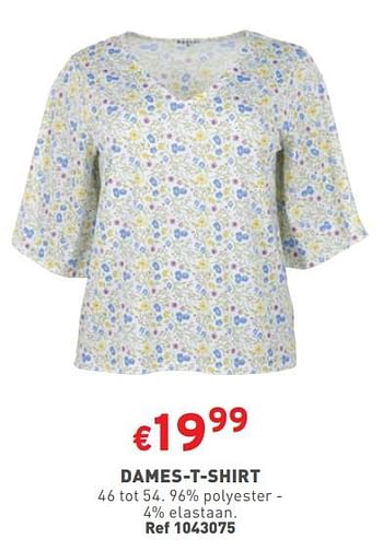 Promoties Dames t shirt - Huismerk - Trafic  - Geldig van 17/04/2024 tot 22/04/2024 bij Trafic