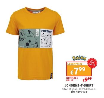 Promotions Jongens t shirt - Pokemon - Valide de 17/04/2024 à 22/04/2024 chez Trafic