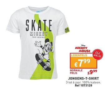 Promoties Jongens t shirt - Mickey Mouse - Geldig van 17/04/2024 tot 22/04/2024 bij Trafic
