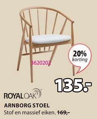 Promoties Arnborg stoel - Huismerk - Jysk - Geldig van 15/04/2024 tot 19/05/2024 bij Jysk