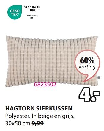 Promotions Hagtorn sierkussen - Produit Maison - Jysk - Valide de 15/04/2024 à 19/05/2024 chez Jysk