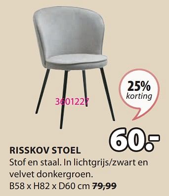Promotions Risskov stoel - Produit Maison - Jysk - Valide de 15/04/2024 à 19/05/2024 chez Jysk