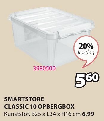 Promoties Smartstore classic 10 opbergbox - SmartStore - Geldig van 15/04/2024 tot 19/05/2024 bij Jysk