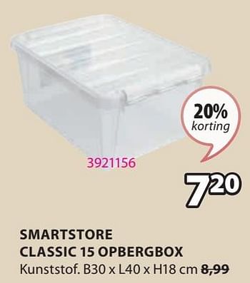 Promotions Smartstore classic 15 opbergbox - SmartStore - Valide de 15/04/2024 à 19/05/2024 chez Jysk