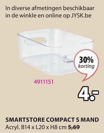 Promoties Smartstore compact s mand - SmartStore - Geldig van 15/04/2024 tot 19/05/2024 bij Jysk
