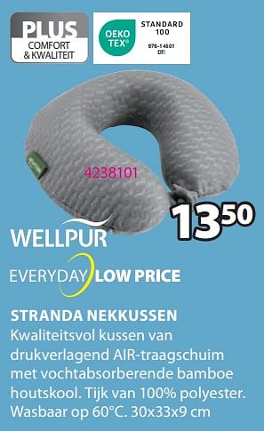 Promoties Stranda nekkussen - Wellpur - Geldig van 15/04/2024 tot 19/05/2024 bij Jysk