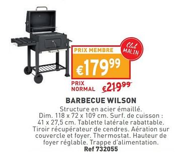Promotions Barbecue wilson - Wilson - Valide de 17/04/2024 à 22/04/2024 chez Trafic