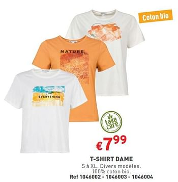 Promoties T-shirt dame - Huismerk - Trafic  - Geldig van 17/04/2024 tot 22/04/2024 bij Trafic
