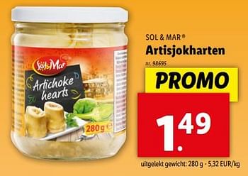 Promotions Artisjokharten - Sol & Mar - Valide de 24/04/2024 à 30/04/2024 chez Lidl