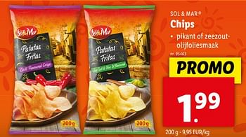 Promoties Chips - Sol & Mar - Geldig van 24/04/2024 tot 30/04/2024 bij Lidl