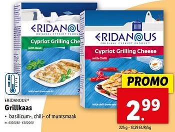 Promoties Grillkaas - Eridanous - Geldig van 24/04/2024 tot 30/04/2024 bij Lidl