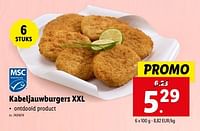 Kabeljauwburgers xxl-Huismerk - Lidl