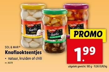 Promoties Knoflookteentjes - Sol & Mar - Geldig van 24/04/2024 tot 30/04/2024 bij Lidl