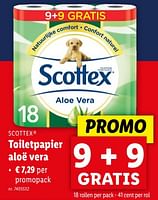 Promoties Toiletpapier aloë vera - Scottex - Geldig van 24/04/2024 tot 30/04/2024 bij Lidl