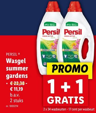 Promotions Wasgel summer gardens - Persil - Valide de 24/04/2024 à 30/04/2024 chez Lidl