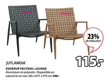 Promoties Edderup fauteuil lounge - Jutlandia - Geldig van 15/04/2024 tot 19/05/2024 bij Jysk