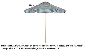 Promotions Smygehuk parasol - Produit Maison - Jysk - Valide de 15/04/2024 à 19/05/2024 chez Jysk