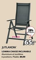 Promotions Lomma chaise inclinable - Jutlandia - Valide de 15/04/2024 à 19/05/2024 chez Jysk