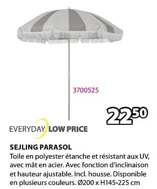 Promotions Sejling parasol - Produit Maison - Jysk - Valide de 15/04/2024 à 19/05/2024 chez Jysk