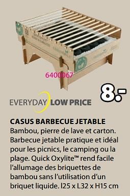 Promotions Casus barbecue jetable - Produit Maison - Jysk - Valide de 15/04/2024 à 19/05/2024 chez Jysk