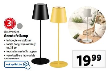 Promoties Accutafellamp - Livarno - Geldig van 24/04/2024 tot 30/04/2024 bij Lidl