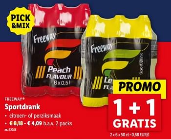 Promotions Sportdrank - Freeway - Valide de 24/04/2024 à 30/04/2024 chez Lidl