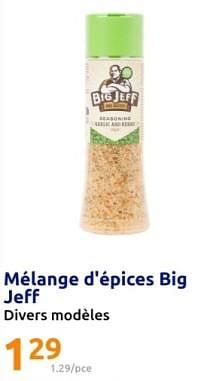 Promotions Mélange d`épices big jeff - Big Jeff - Valide de 17/04/2024 à 23/04/2024 chez Action