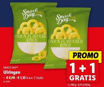 Promoties Uiringen - Snack Day - Geldig van 24/04/2024 tot 30/04/2024 bij Lidl
