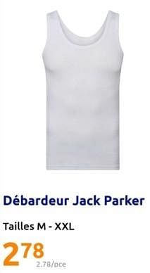 Promotions Débardeur jack parker - Jack Parker - Valide de 17/04/2024 à 23/04/2024 chez Action