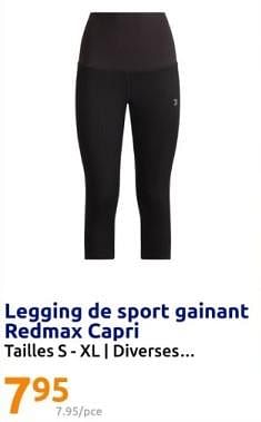 Promoties Legging de sport gainant redmax capri - Redmax - Geldig van 17/04/2024 tot 23/04/2024 bij Action