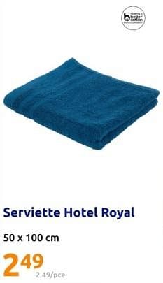Promoties Serviette hotel royal - Hotel Royal - Geldig van 17/04/2024 tot 23/04/2024 bij Action