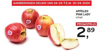 Promoties Appelen pink lady - Huismerk - Alvo - Geldig van 24/04/2024 tot 07/05/2024 bij Alvo