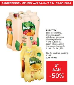 Fuze tea 2e aan -50%