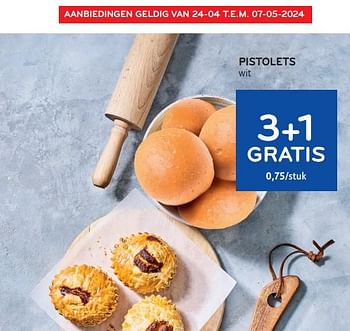 Promoties Pistolets 3+1 gratis - Huismerk - Alvo - Geldig van 24/04/2024 tot 07/05/2024 bij Alvo
