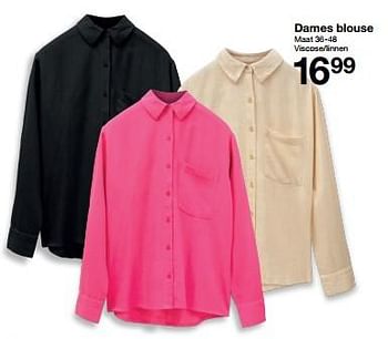 Promotions Dames blouse - Produit maison - Zeeman  - Valide de 20/04/2024 à 26/04/2024 chez Zeeman