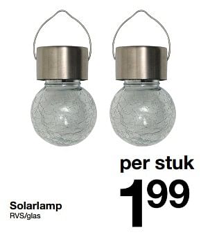 Promotions Solarlamp - Produit maison - Zeeman  - Valide de 20/04/2024 à 26/04/2024 chez Zeeman