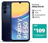 Promoties Samsung galaxy a15 5g - Samsung - Geldig van 18/04/2024 tot 07/05/2024 bij Base