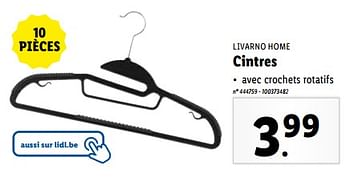 Promoties Cintres - Livarno - Geldig van 24/04/2024 tot 30/04/2024 bij Lidl