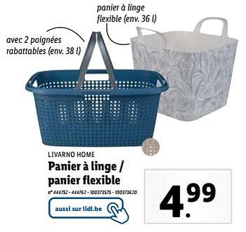 Promotions Panier à linge - panier flexible - Livarno - Valide de 24/04/2024 à 30/04/2024 chez Lidl