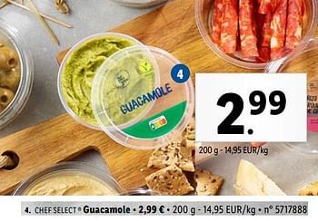 Promoties Guacamole - Chef select - Geldig van 24/04/2024 tot 30/04/2024 bij Lidl