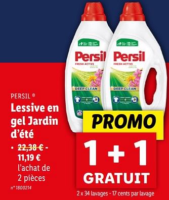 Promoties Lessive en gel jardin d’été - Persil - Geldig van 24/04/2024 tot 30/04/2024 bij Lidl